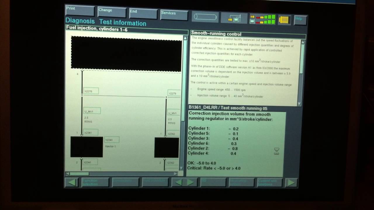 E39 530D Fuel injection Diagnosis Test DIS YouTube