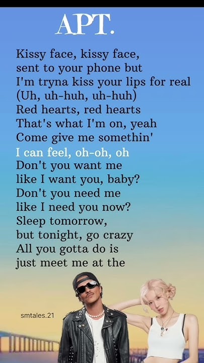 rose-and-bruno-mars-apt-song-lyrics-blackpink-kpopstar-youtube