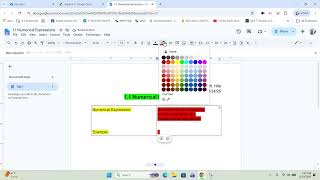 Two Column Notes Numerical Expressions
