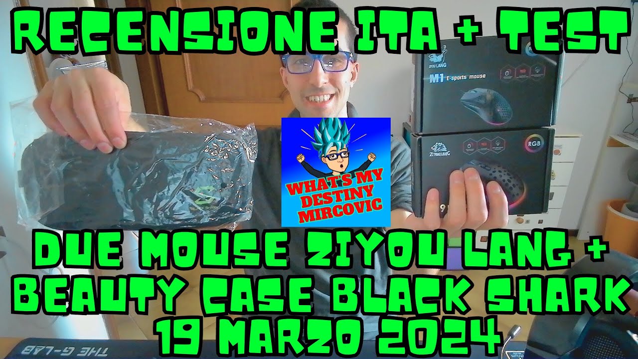RECENSIONE ITA + TEST - DUE MOUSE ZIYOU LANG RGB , AZZURRO & ROSSO ...