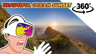 π
Beautiful Ocean Sunset Pacific Coast | π₯½ 360 Video Experience 4K