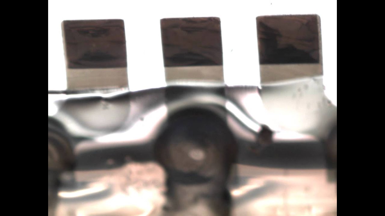 three 2mm-side zipping DEAs for a micropump