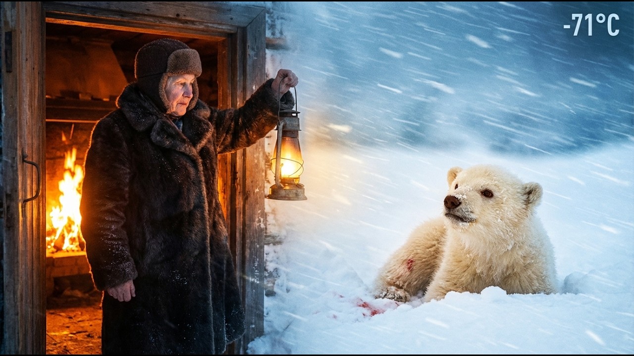 🐻‍❄️ An Elderly Woman Rescued a Wounded Polar Bear at –71°C and the ending...