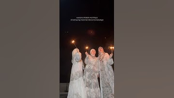 Suasana Malam Lebaran di Kampung Halaman