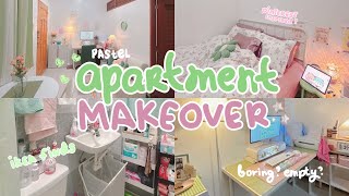 Korean Inspired Apartment Makeover Pastel Green & Pink Aesthetic Living Alone In The Philippines