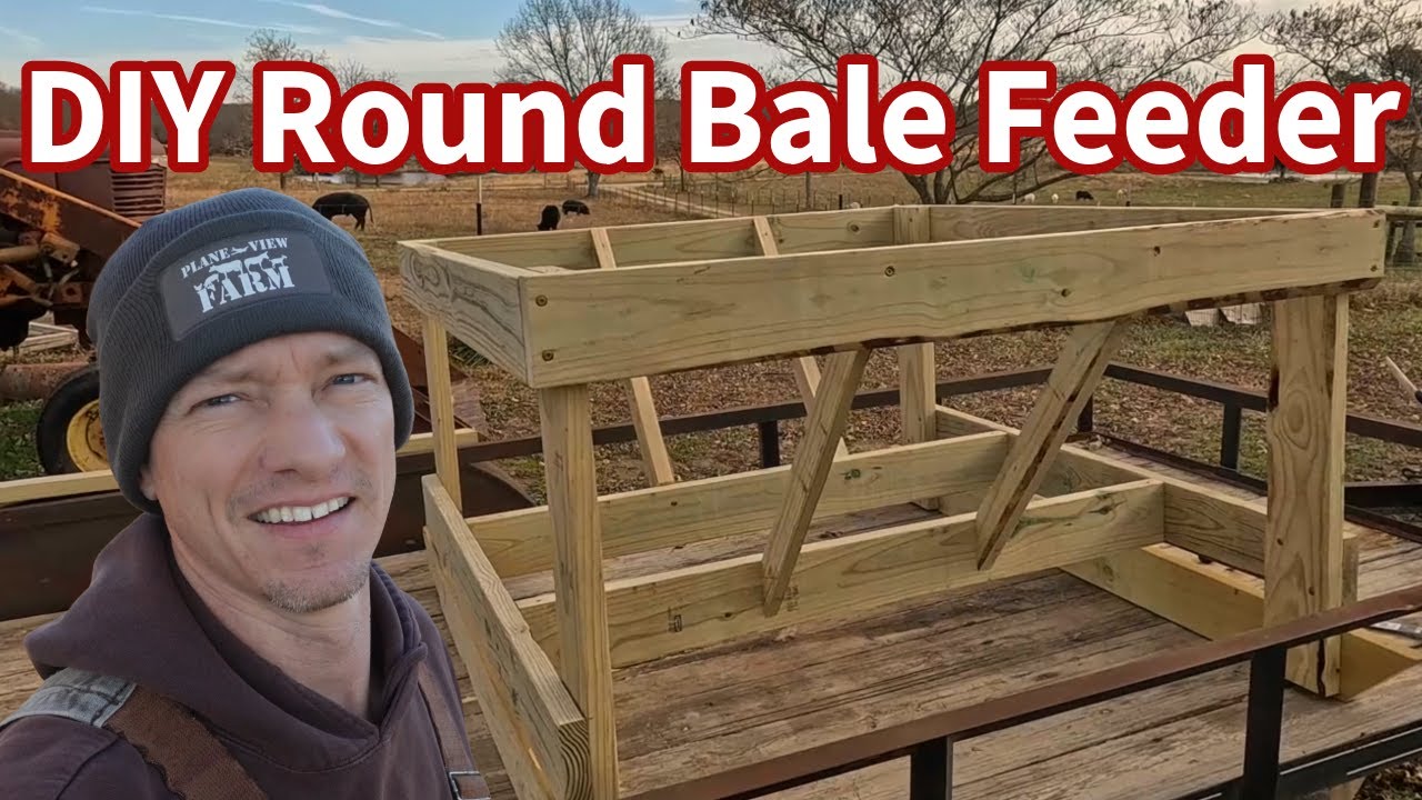 Small Scale Farm Project: $100 Round Bale Hay Feeder
