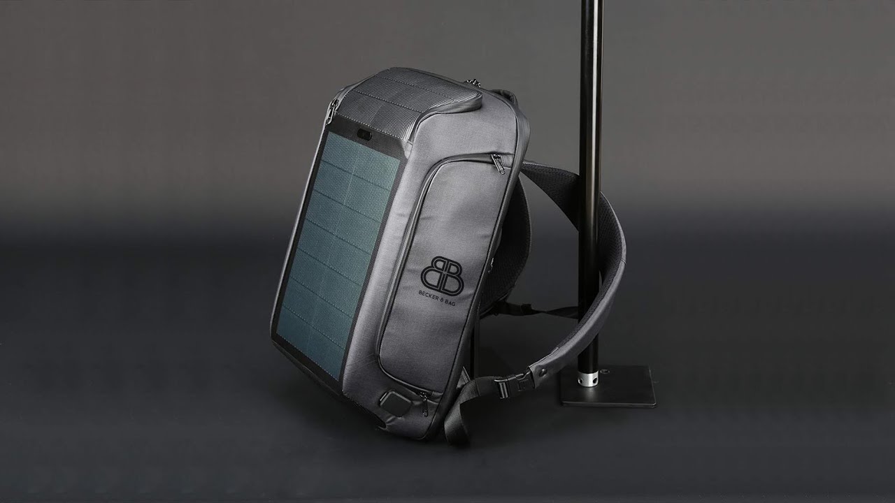 The Most Advanced Solar Power Backpack - YouTube