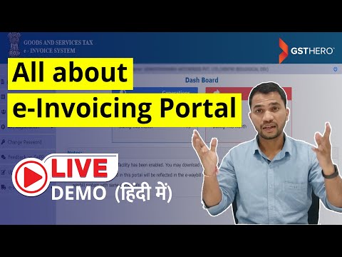 e-Invoice Portal Demo in Hindi | Live Demo of e-Invoice Portal Dashboard