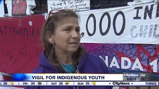 Vigil held for youth suicide victims in the Indigenous community
