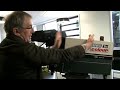 Cameraman Malcolm Carr demonstrates the EMI 2001