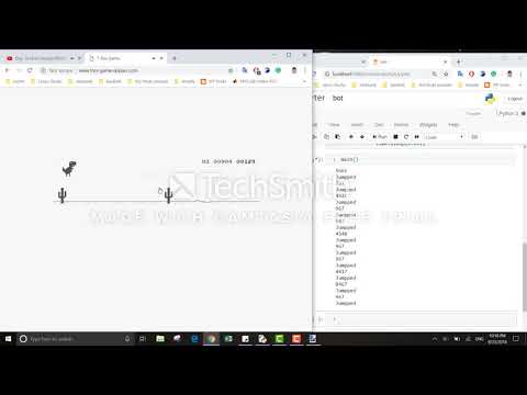 dinosaur's chrome bot by python