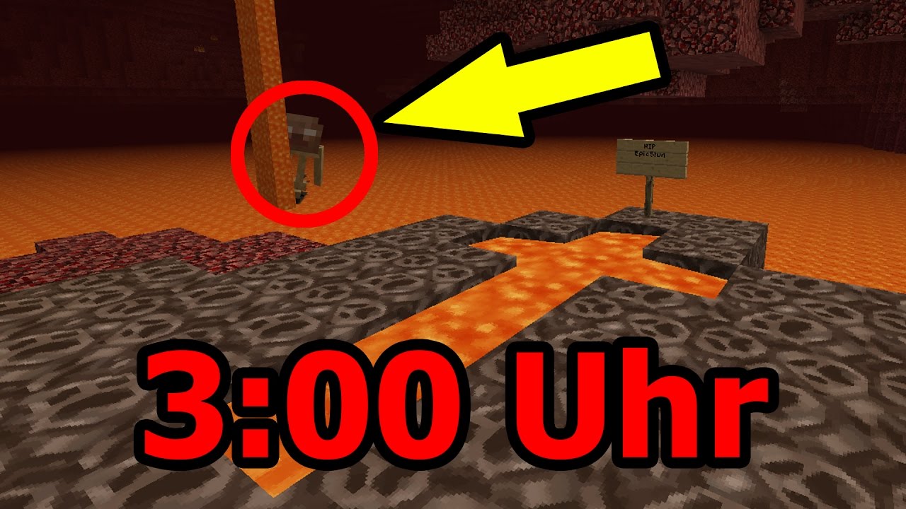 MACH NIE DEN FEHLER UND SPIELE UM 3:00UHR NACHTS MINECRAFT 