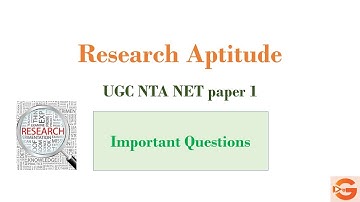 Research Aptitude Mcqs | UGC NTA NET/SET paper 1 2020