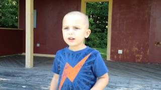 3 year old singing Pearl Jam. Lightning Bold by Silas.