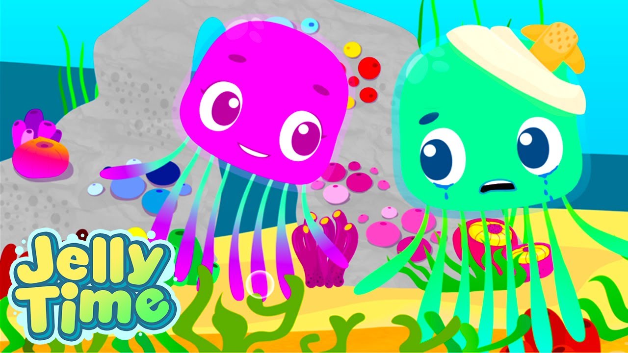Jelly Get's Hurt! 🌊 Jelly Time! 🌊 Jellyfish Animated Show for Kids