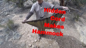 Quick Connect Poncho to Hammock - Retractable Hammock Cord