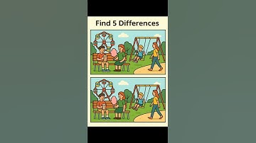 Find five differences | test you eyes🧐| iq level|#puzzle #visualpuzzle #brainteaser #challenge