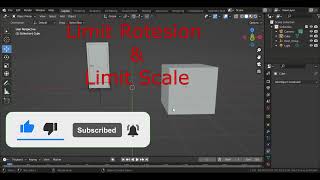 Limit Rotetion & Limit Scale blender 3.0 add object constraints.#sanjay3d inhindi #blender