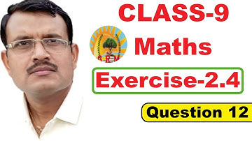 Class 9 maths Chapter 2 | Polynomials | Exercise 2.4 Question 12