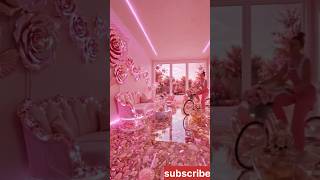 this double floor is so impressive pink cirstal and pink shells,rose epoxy flooring