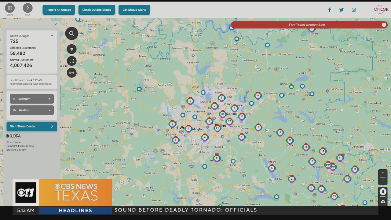 Storms in East Texas knock out power for thousands - YouTube