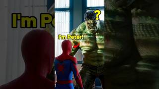 How Did Hulk Recognize Peter Parker?🤔 #spidermanbrandnewday #spiderman #hulk #marvel #comics #mcu