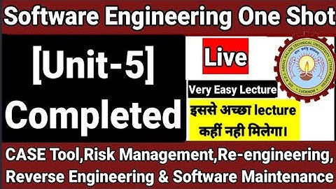 Software Engineering Aktu Unit 5 | software engineering Unit 1,Unit 2, Unit 3,Unit 4,Unit 5|Playlist