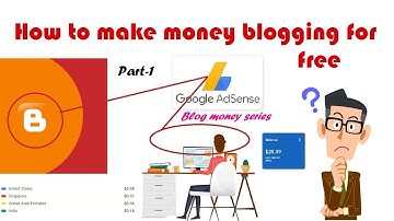 How to make money blogging for free | Blog money Google AdSense | Part-1