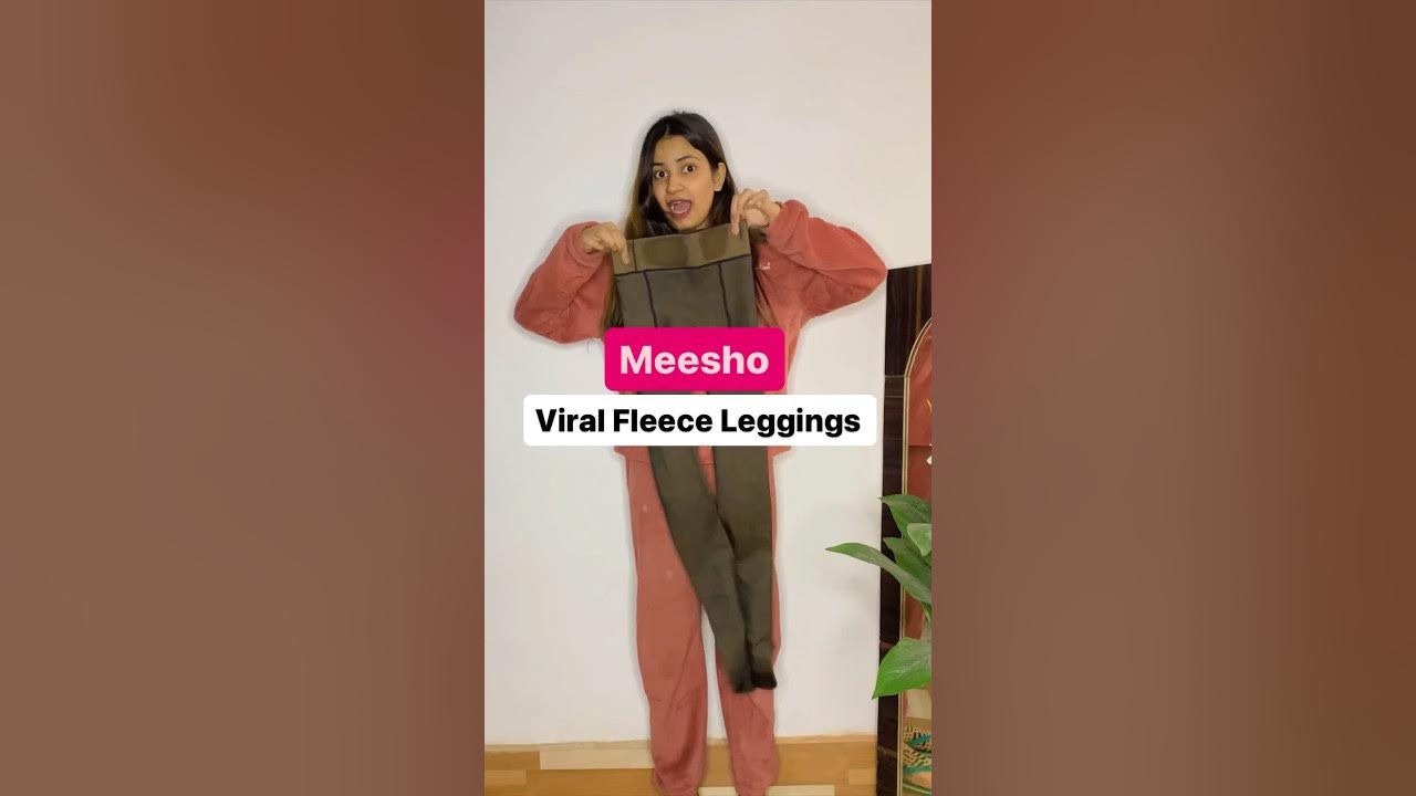 Meesho Viral Fleece Leggings #shorts #viral #meesho #meeshohaul