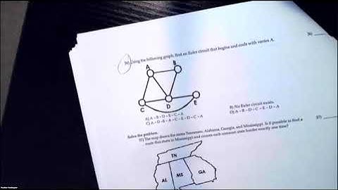 Unit 4 CW Q36 - Find an Euler Circuit Using Fleury