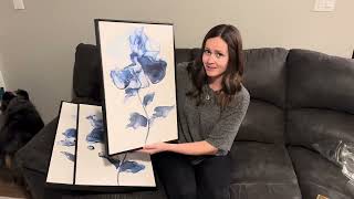 Blue Floral Canvas Wall Art That Instantly Elevates Your Space 💙✨