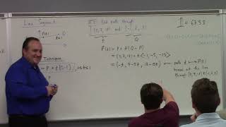 Multivariate Calculus: lines and planes, 8-28-26