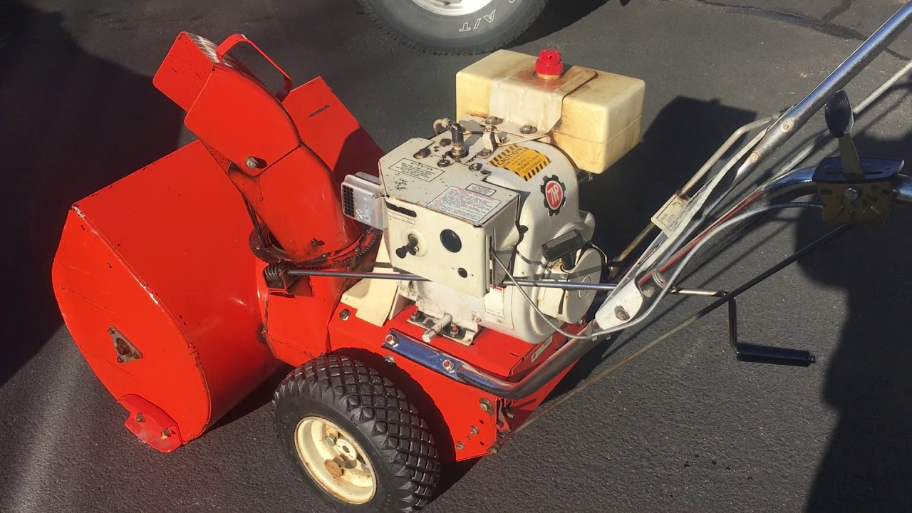 1973 Ariens Snow Blower Cold Start 11 30 19 YouTube