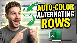 How to Auto-Color Alternating Rows in Excel (In 60 Seconds)