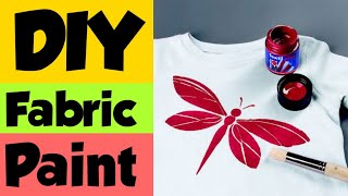 How to make fabric paint at home|| Sajal's Art