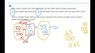 Math Lesson 5-5 Adding Tenths and Hundredths