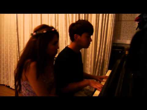 Say Something (piano cover by Shimica and Hugo)  | Konger Music