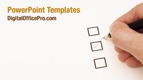 Check Box PowerPoint Template Backgrounds - DigitalOfficePro #05629W