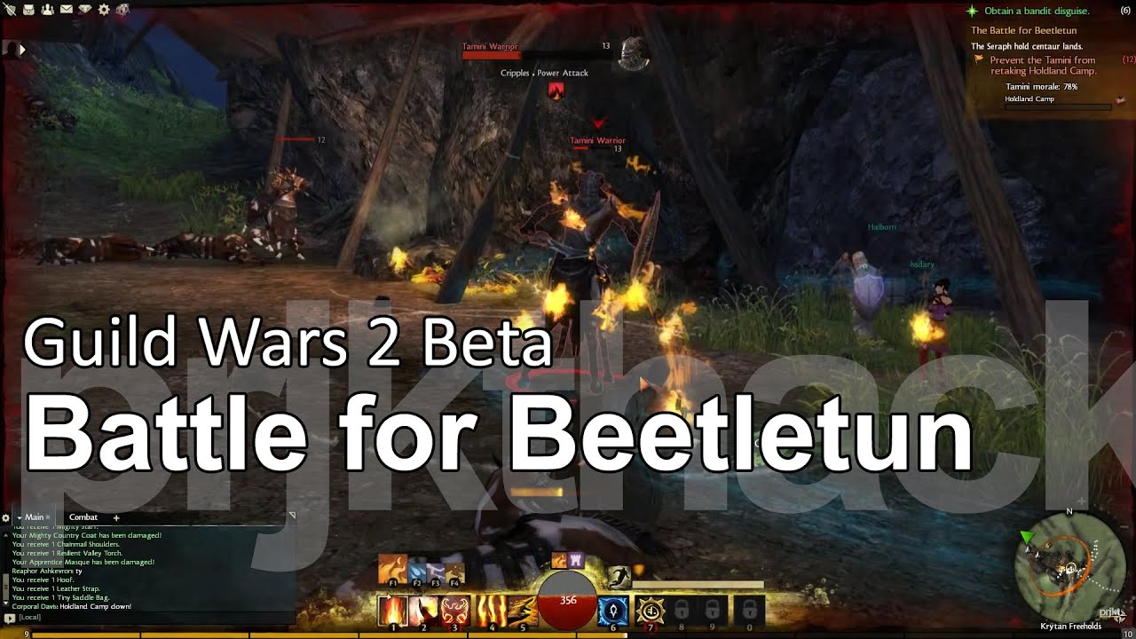 Guild Wars 2 Beta - Battle for Beetletun - YouTube