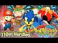 Mario & Sonic Tokyo 2020 Olympic Games!!  *110m Hurdles* Mario vs Bowser & Sonic Vs Dr.Eggman !! ᴴᴰ