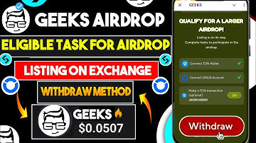 Geeks Airdrop Check Eligibility | Geeks Airdrop Qualify For A Larger Airdrop|Geeks Airdrop withdraw