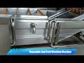 Air bubble water spraying vegetable fruit washing machine