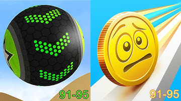 Going Balls VS Coin Rush Android iOS Gameplay (Level 91-95)