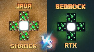 Bedrock RTX vs Java Shader || Which one is better