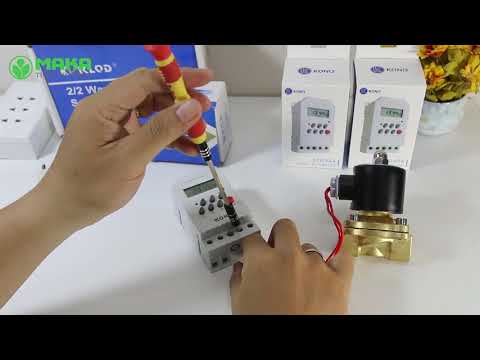 Video Bộ tưới cây tự động 220V kêt hợp Công tắc hẹn giờ và... - youtube
