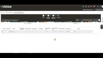 Create Orderless Return in oracle fusion Manufacturing