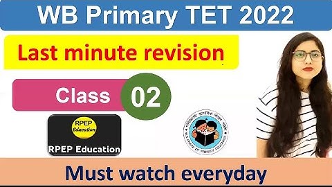 PRIMARY TET 2022 REVISION | @RPEPEducation PRIMARY TET ENGLISH GRAMMAR | PRIMARY TET PREPARATION