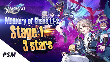 Memory of Chaos | Stage 1 - 3 Stars | Seele and Yanqing DPS | Honkai: Star Rail 1.1