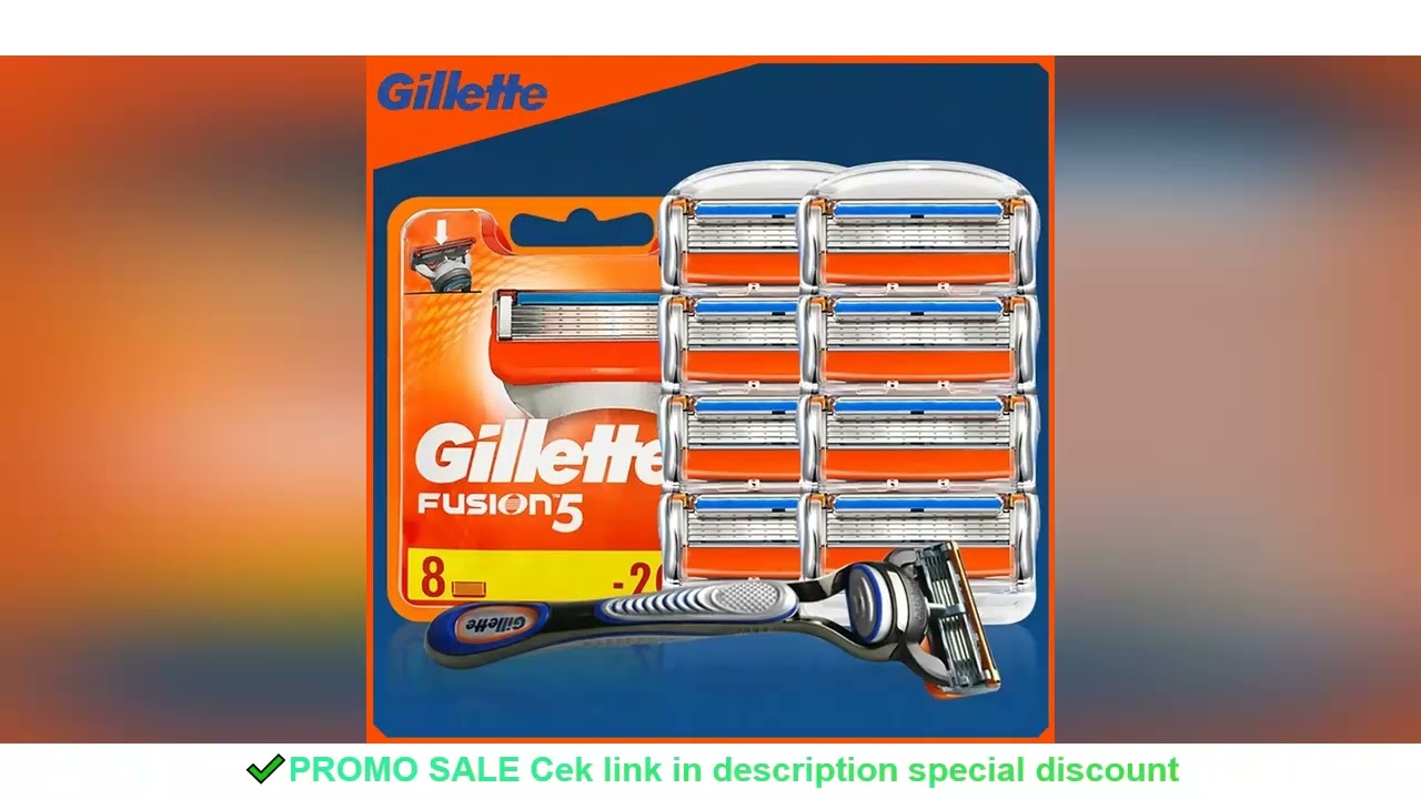 Original Gillette Fusion 5 Men's Razor Blades 5 Layers Safety Manual Shaving Head Anti-Friction Blad