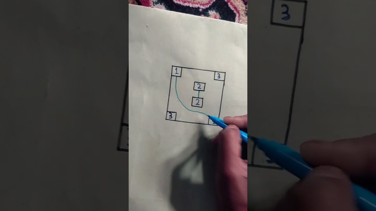 Connect 1 To 1 2 To 2 3 To 3 Without Crossing The Lines For High IQ Connect 1 To 1 2 To 2 3 To 3 Without Crossing The Lines For High IQ